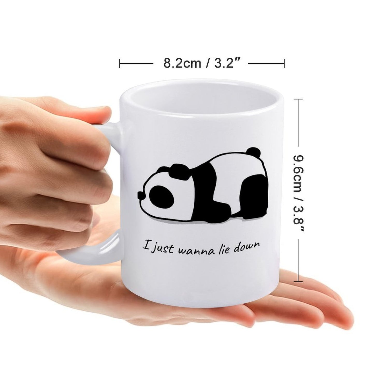 I Just Wanna Lie Down Panda Mug 12OZ 350ML