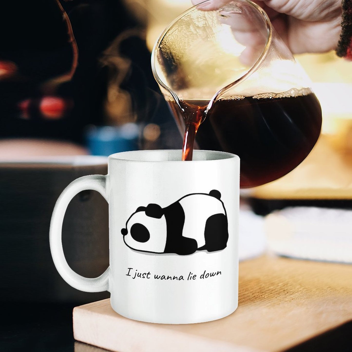 I Just Wanna Lie Down Panda Mug 12OZ 350ML